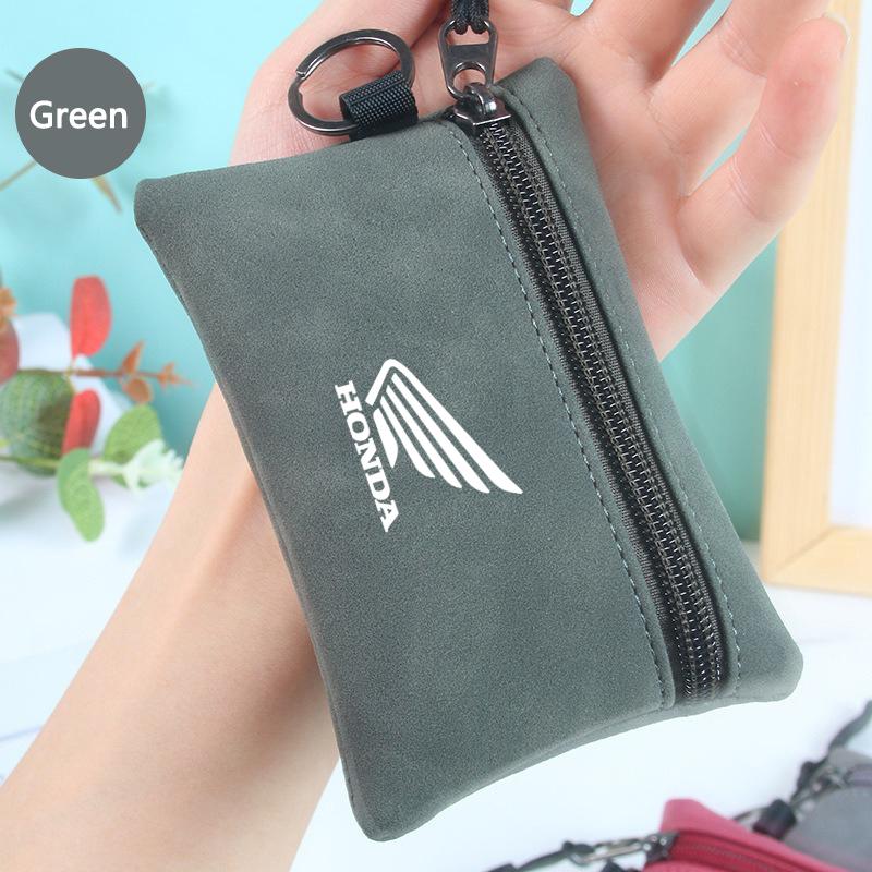 BNNU7 Leather Car Key Cover Purse Storage Bag Keychain Accessories For Honda Hornet 600 250 CB500X NC750X PCV Forza 125 CB650R CBR 954