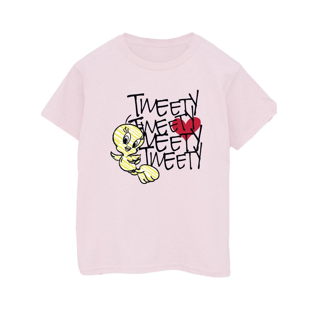 Looney Tunes Мужская футболка Tweety Love Heart
