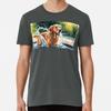 Golden Retriever Splashing In Water Premium S To 5XL Made In the AU/USA T-Shirt