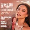 Maybelline Румяна New York Sunkisser Hazy Matte Blush 12H Стойкий Жидкий Тинт для Щек Розовый Мираж 30 Легкий Растушевываемый Летнее Сияние 4.7мл