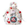 Christmas Gift Bag with Drawstring Reusable Candy Bag for Treats Cookie Goodies Xmas Eve Fruit Storage Bag with Santa Snowman Deer Doll for Xmas Party
