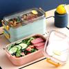 Stainless Steel Lunch Box Adults Students - Double Layer Bento Container 800ml/1.6L Leakproof Microwave Safe Portable With
