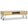 Vidaxl Szafka Pod Telewizor, 120 X 35 X 35 Cm, Lite Drewno Tekowe
