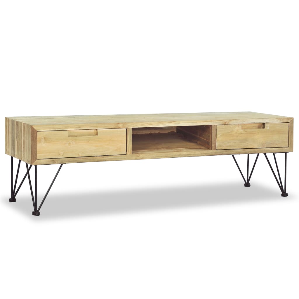 TV Stand 120 x 35 x 35 cm Solid Teak