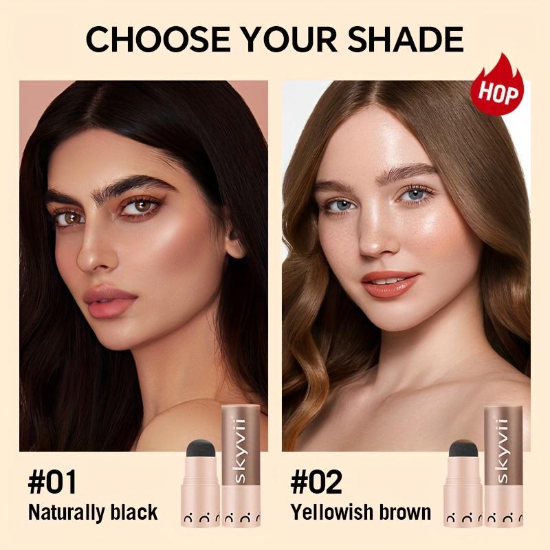 Пудра для объема волос Мгновенно черная блондинка Покрытие корней Маскировка для волос Краска-корректор Закрашивание Заполнение Тень Тонкие брови Пудра