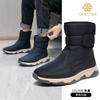 2021 Men's Snow Boots Warm Cotton Shoes Black Large Size Rubber Foreign Trade Warm and Non-slip