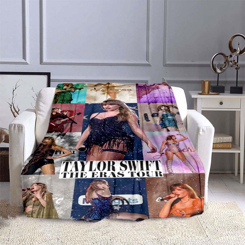K-PopT- Taylor-S-Swift Blanket - Fan Gift - Suitable for Home, Leisure, Camping, and Travel - Multifunctional Blanket