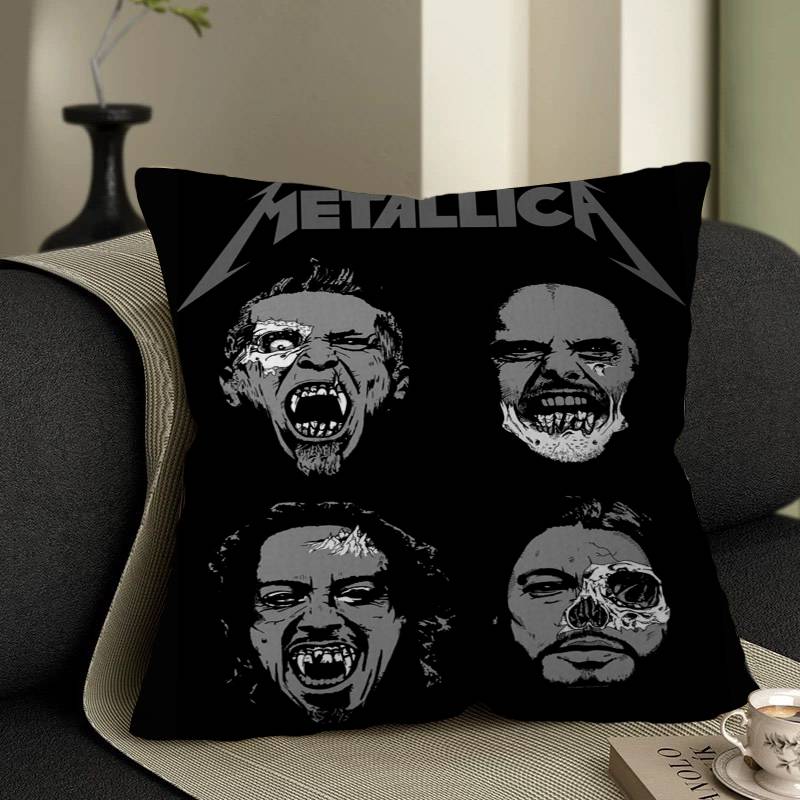Группа M-METALLICA Аниме 45*45см Наволочка Декоративная наволочка Домашняя наволочка для диванной подушки