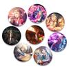 32/44/58MM Project SEKAI Metal Brooch Bag Decor Collection Cute Girl Cartoon Lapel Pin Friends Gifts Azusawa Kohane