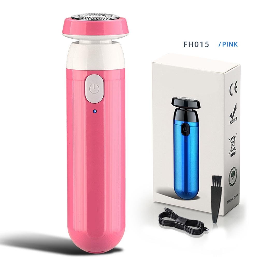 Мини-портативная электробритва, USB аккумуляторная бритва, водостойкий триммер для удаления бороды с низким уровнем шума