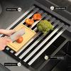 Stainless Steel Foldable Kitchen Sink Drain Rack Sink Dish Rack Dish Rack Telescopic Drain Basket