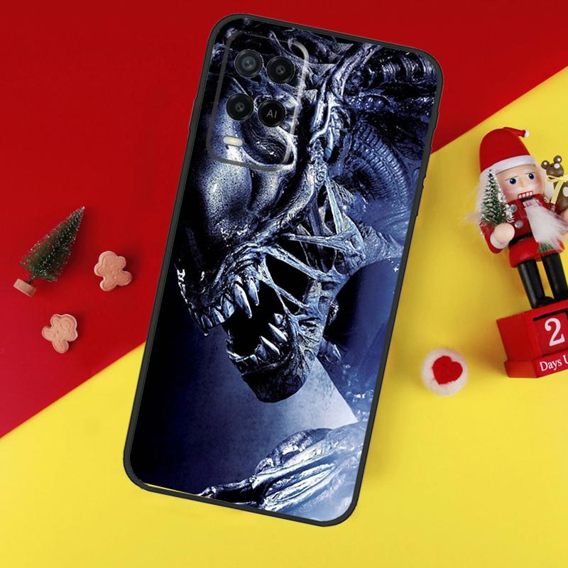 Чехол Alien Predator для Oppo A78 A98 A18 A38 A58 A5 A6 Pro A54 A74 A94 A17 A57 A80 A60 A40 A96 A76 A16 A15