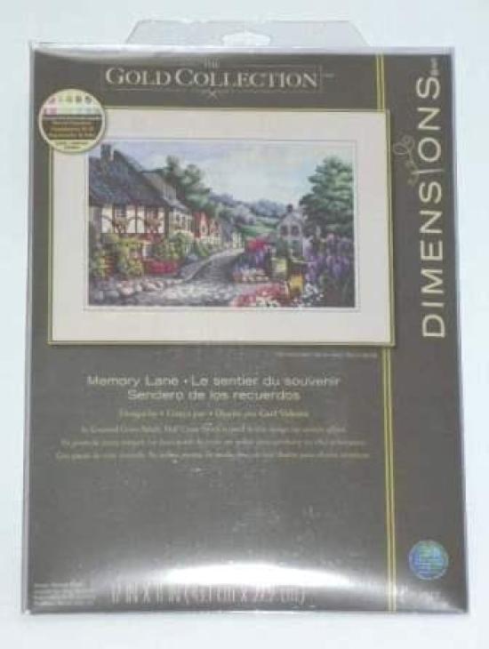 Gold Collection Memory Lane Counted Cross Stitch 16 Count Kit-17"X11" (item)
