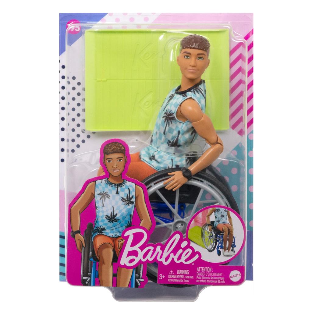 barbie Ken Fashionista Тропическая синяя рубашка Автомобильная горничная Одевание Кукла Барби Возраст 3 и старше Синяя HJT59 Кукла/Дом