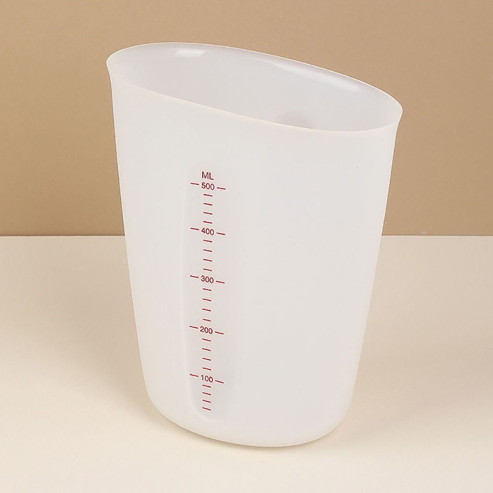 1Pcs Transparent Silicone Measuring Cup Handmade Milk Cup For Jewelry Making Baking Tool
