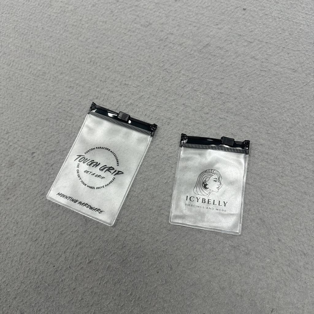 Pvc Small Zipper Bag Cosmetic Swimwear Zip Lock Pouch Transparent Clothing Packaging Plastic Customized Logo Frosted PVC Bag