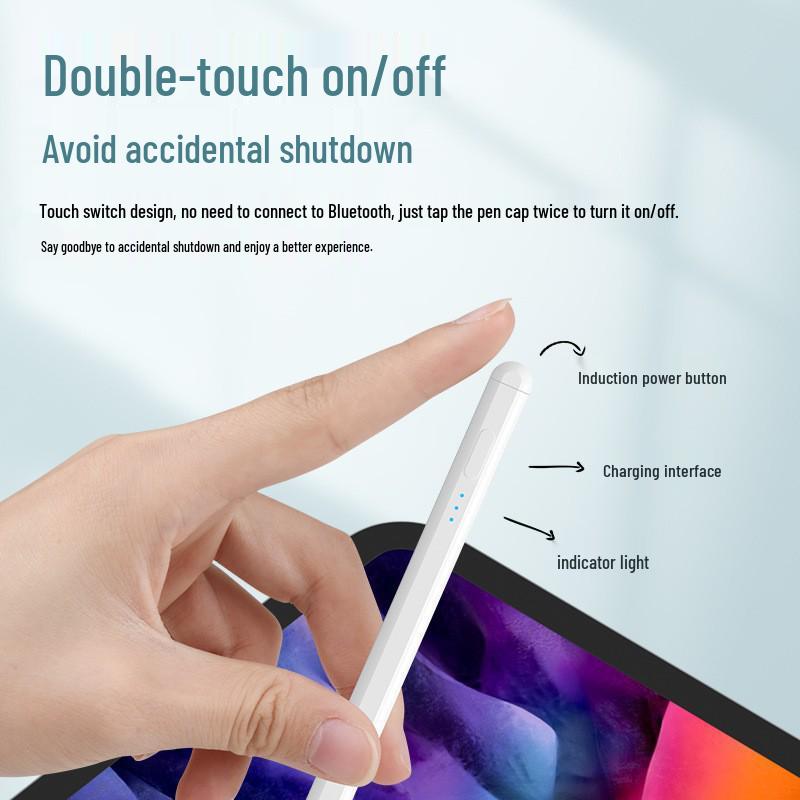 Емкостный стилус для iPad, совместимый с Apple Pencil, с магнитной зарядкой