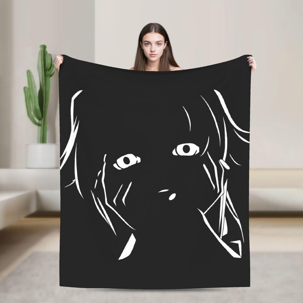Super Warm Blanket Camping Mirai Nikki Number Twelve Throw Blanket Flannel Bedspread Living Room Street Trend Sofa Bed Cover