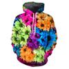 Цветной 3D-принт с цветочным принтом, толстовка с капюшоном для мужчин, толстовка с длинным рукавом, повседневная уличная одежда, цветочная толстовка для мужчин, осенне-весенние пуловеры