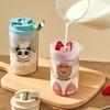Portable Breakfast Oat Cup With 316 Stainless Steel Spoon Plastic Milk Yogurt Oatmeal Jar Leak Proof Food Container