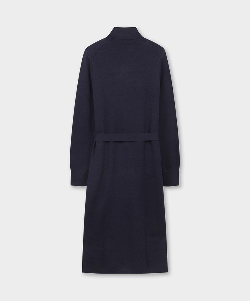 Brooks Brothers [Women'S] Wool Turtleneck Belted Sweater Dress (Navy) (Bbdzwm3731Qef)