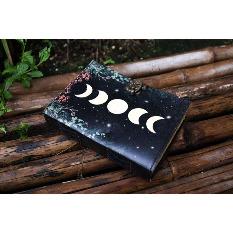 Дневник из бумаги ручной работы с деклем «Солнце и Луна» для мужчин и тетрадь для заклинаний для дорожного скетчбука, книги стихов