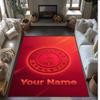Charlton Athletic Printed Crystal Velvet Rug Non‑Slip Crystal Velvet Carpet For Sofa Bedroom Indoor Home Decoration