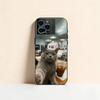 Table Working Cat Phone Case For iPhone 17,16,15,14,13,12,11 Plus,Pro Max,XS,Soft Silicone Black Cover