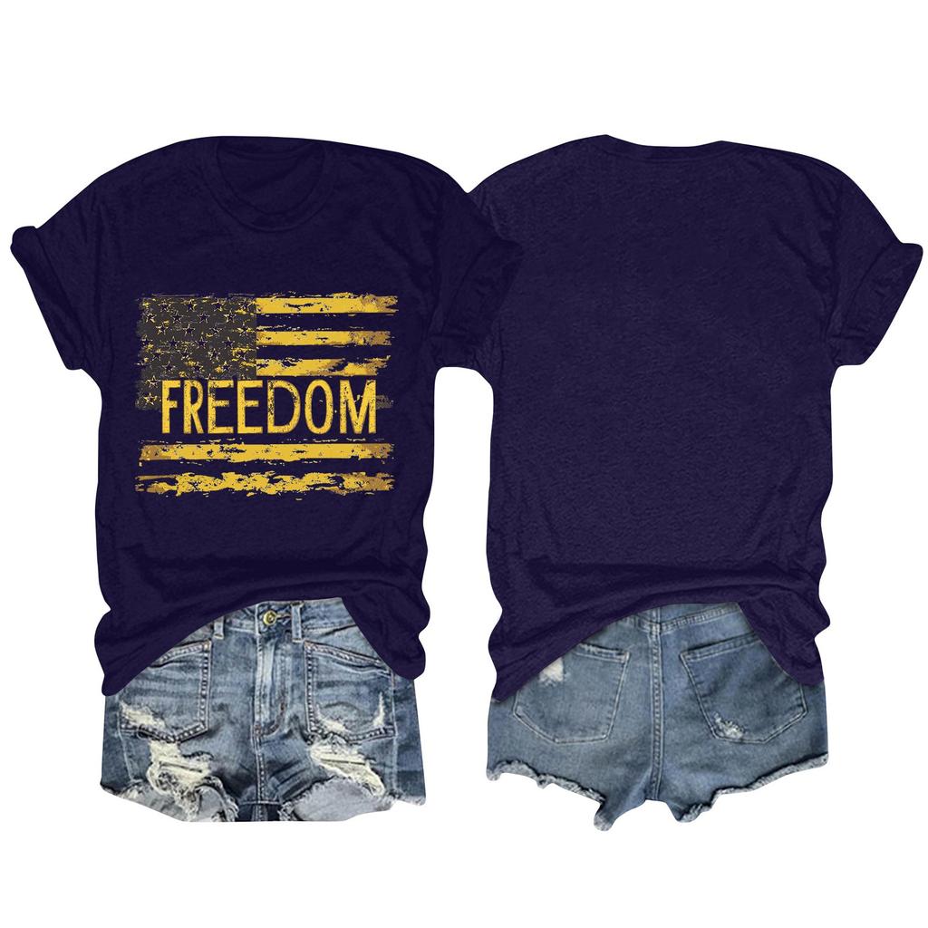 Женская мода больших размеров с принтом в стиле винтаж LA, повседневный топ с короткими рукавами