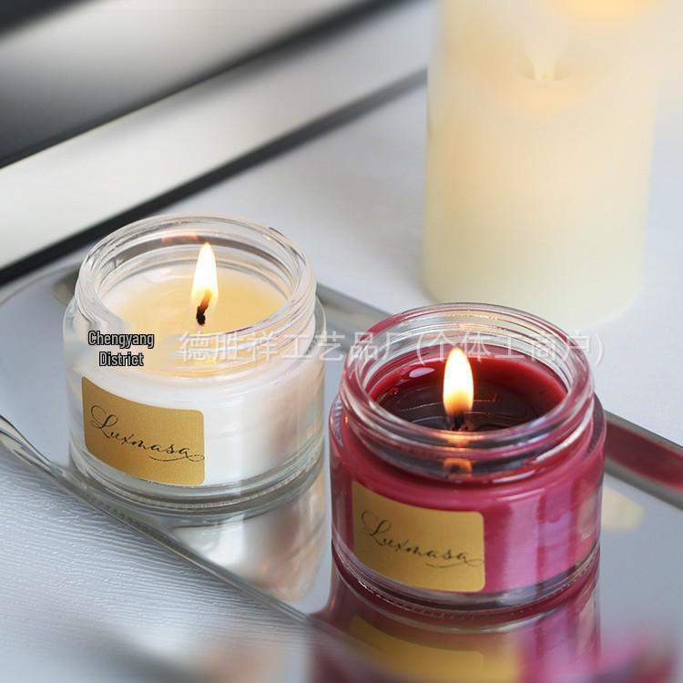 High-Temp Long-Lasting Scented Candle: Tea Aroma for Home and Bedroom, Light and Inviting Women's Fragrance