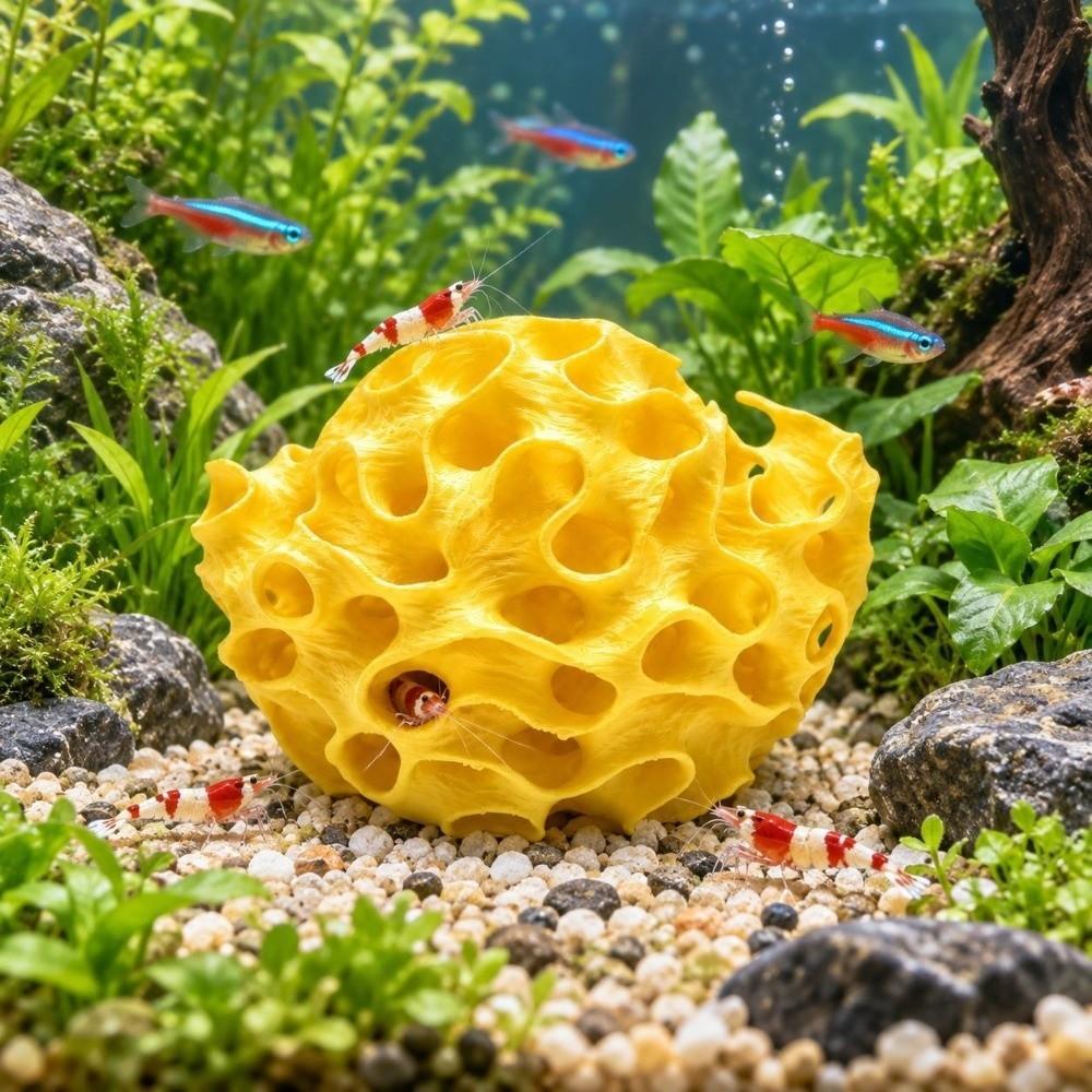 Hollow Out Yuanbao Fish Shrimp Hiding Hole 3D Printed Shrimp Breeding Cave Shrimp Hideout Shelter