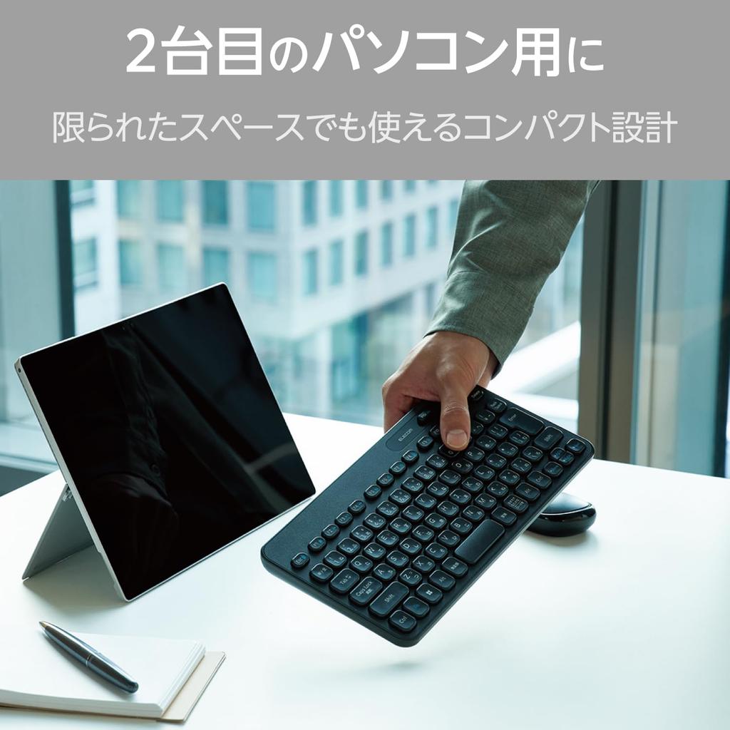 ELECOM Беспроводная Беспроводная Мембранная Оснащена функцией Caps Lock Отключаемая 5 миллионов раз долговечная Совместимая с Windows Черная Клавиатура, Тип,