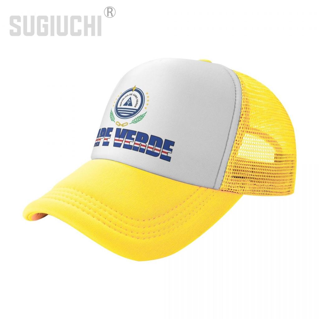 Сетчатая кепка, шляпа Кабо-Верде, буквенный флаг, эмблема, дальнобойщик, подарок на день рождения для унисекс, WoУнисекс, рожденный, все люди, бейсбольные кепки в стиле ретро, ​​крутые