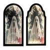 Хэллоуин Голограмма Зеркало Привидение Жуткое Кровавое Зеркало Привидение со Светодиодной Подсветкой для Спальни Кухни Декор Дома с Привидениями