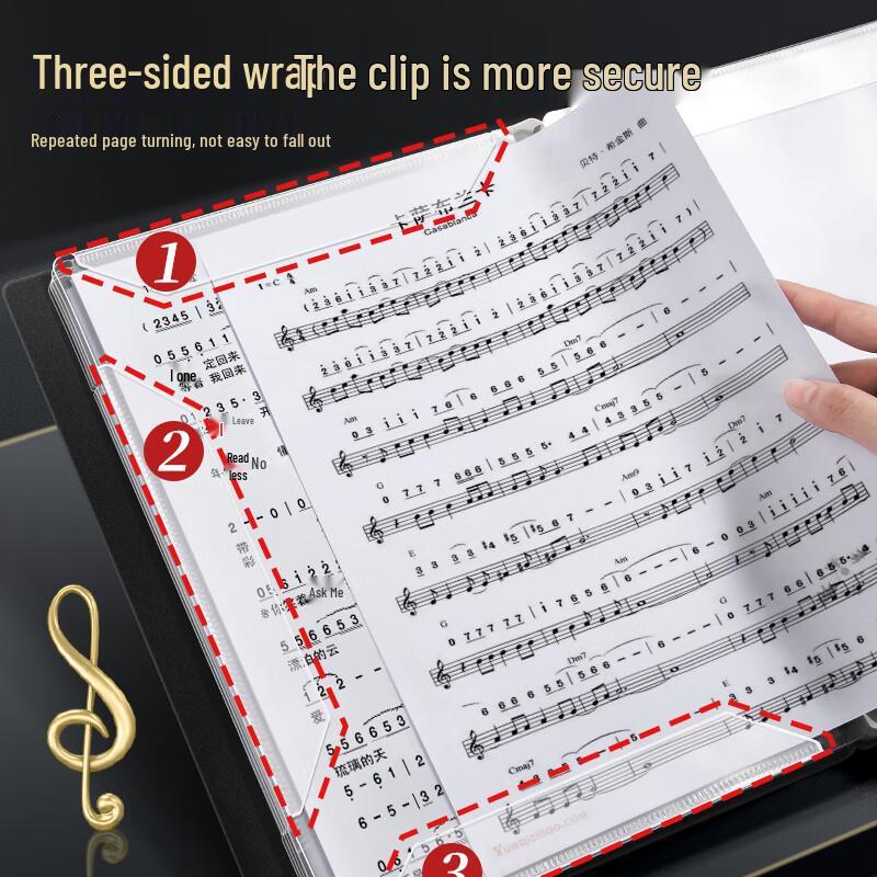 Shuxing A4 Loose-Leaf Music Score Folder