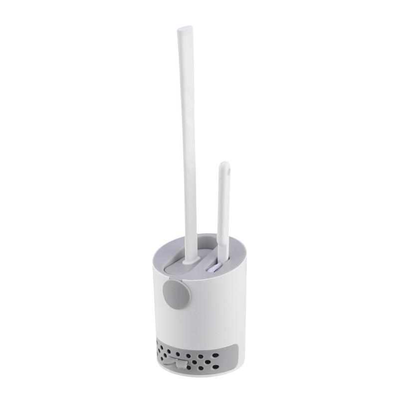 Wall-mounted Toilet Brush And Holder Set For Bathroom Flexible Toilet Bowl Brush Head With Soft Bristle For Effective Cleaning Bathroom Accessories