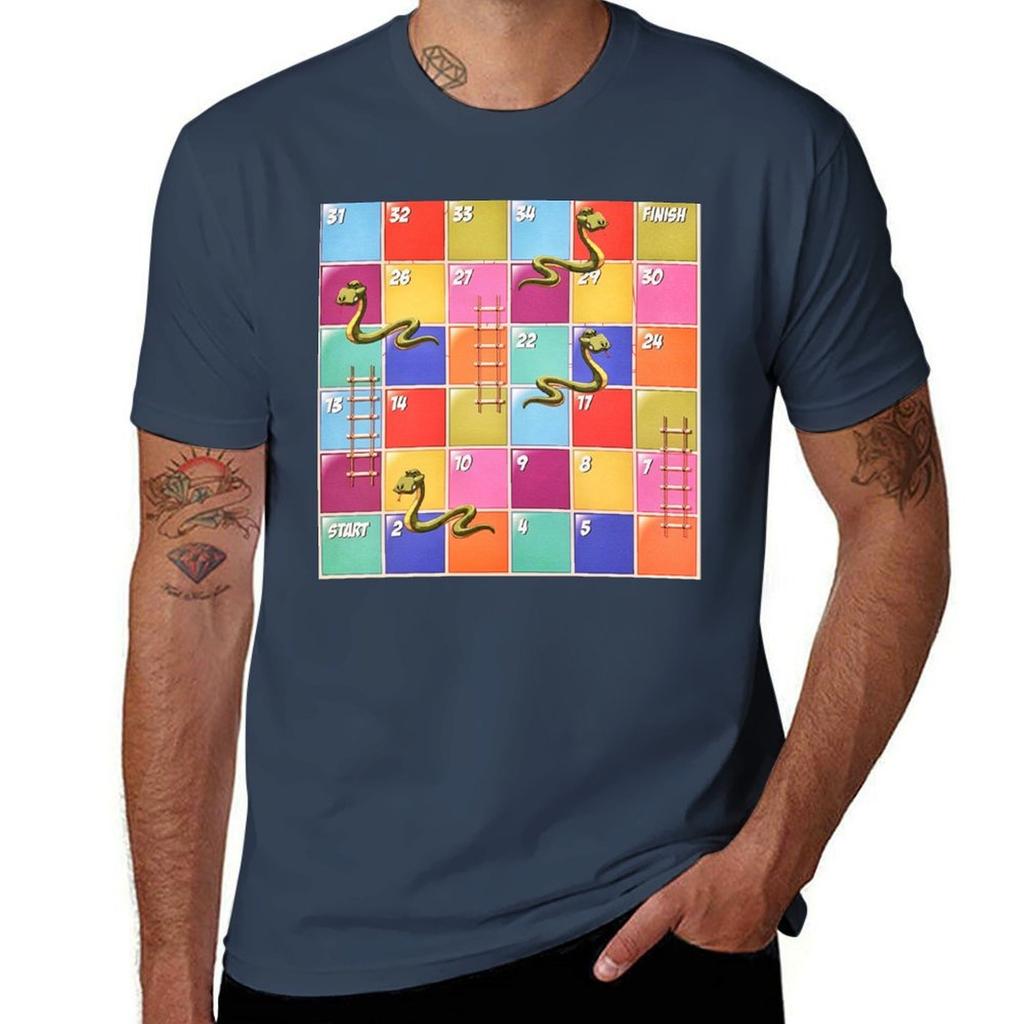 Футболка Snakes and Ladders Модный принт Футболка