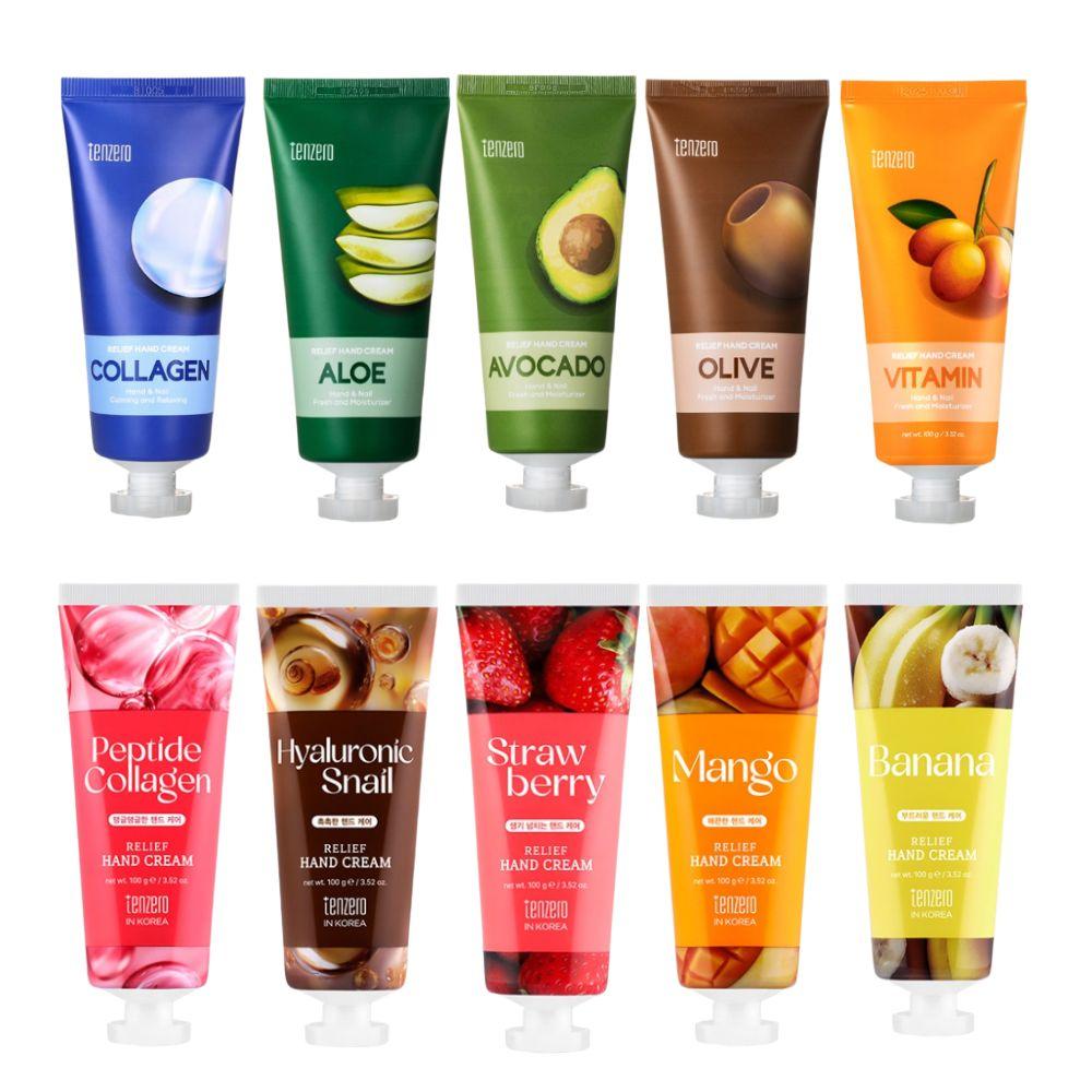 TENZERO Relief Hand Cream 100g(3.53oz) 10 Types