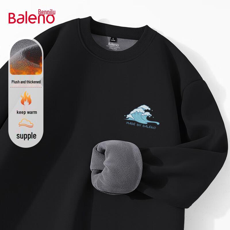 Baleno Men's Thick Fleece Crew Neck Sweatshirt