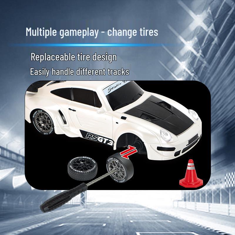 RC Drift Car: High-Speed, Variable Speed, 4WD, Rechargeable Remote Control Model for Kids