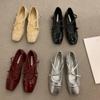 Туфли Мэри Джейн для женщин, 2024 г., женские туфли на одинарном каблуке в стиле ретро, ​​мягкие и удобные красные балетки Zapatos De Mujer