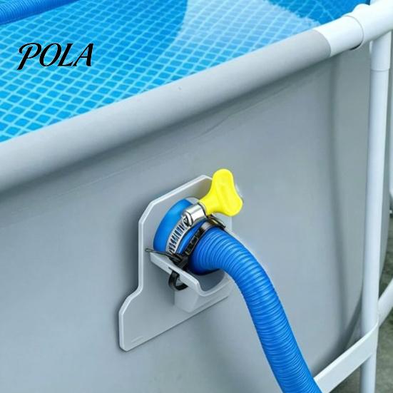Pool Hose Holder for Above Ground Swimming Pipe Holders, Prevent Sagging, Support Bracket Water with Clamps, Pools Accessories Stabilizer