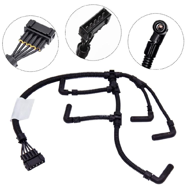 Car Glow Plug Harness Wiring Easy Installation Replacement Glow Plug Wiring Assembly Automotive Accessories for 95-04