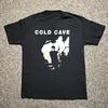 Редкая черная футболка с коротким рукавом группы COLD CAVE, все размеры, OM204, унисекс