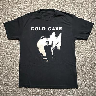 Редкая черная футболка с коротким рукавом группы COLD CAVE, все размеры, OM204, унисекс