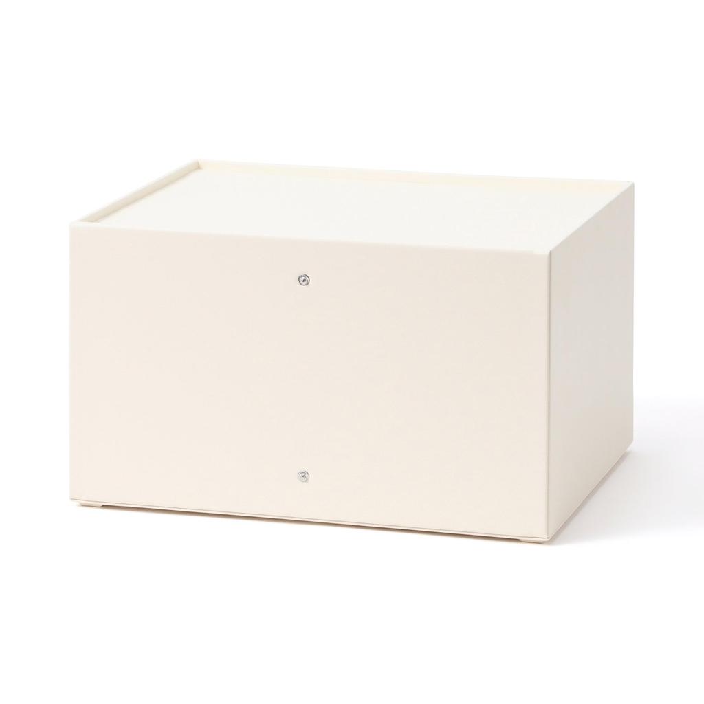 Francfranc Wave Штабелируемый ящик Средний, Слоновая кость, Коробка для хранения, Тип ящика