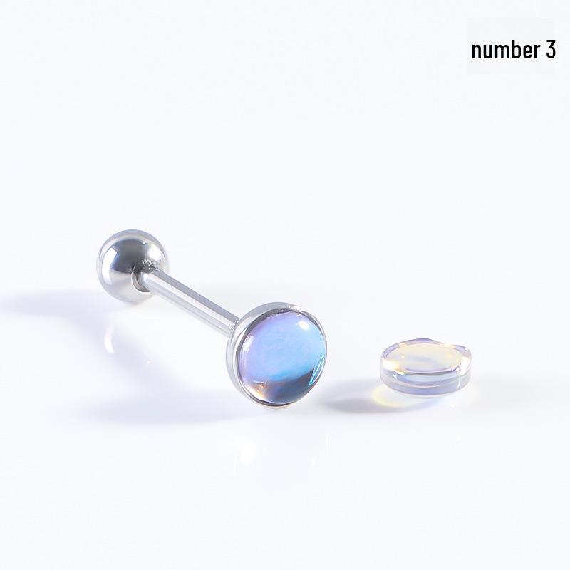 Цветные матовые штанги для языка и ушей - украшение для пирсинга из нержавеющей стали