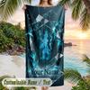 Beach Towel Chelsea FC Print Custom Name Text Soft Towel for Swimming Pool