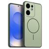 Однотонный матовый чехол из ТПУ для OPPO Reno13 F 4G/5G с декоративным принтом кольца в стиле MagSafe