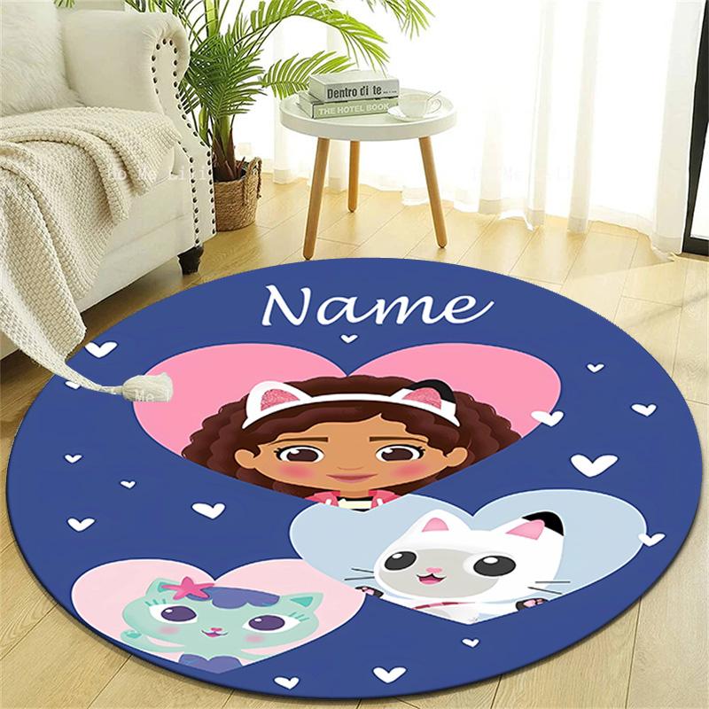 Personalized G-Gaby's Bubble House Round Chair Office Rug - Perfect for Mat, Office Chair & More - Ideal Gift for Birthdays and Holidays